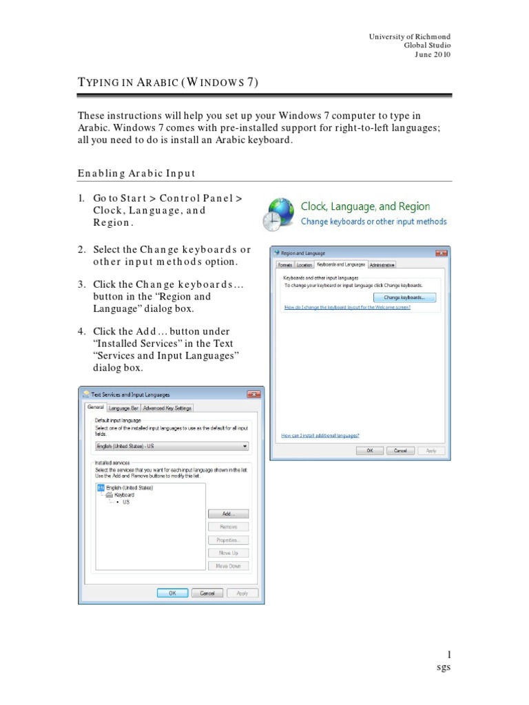 Enabling Arabic Input: Yping in Rabic Indows | PDF | Computer Keyboard ...