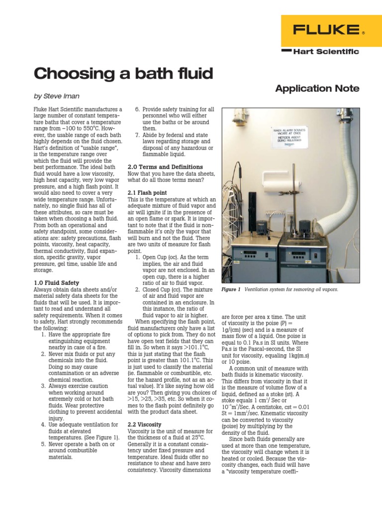 Choose Bath Fluids PDF Viscosity Liquids