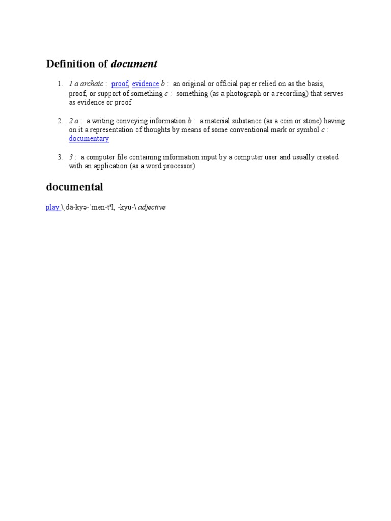 Definition of Document in Computing | PDF | Social Science