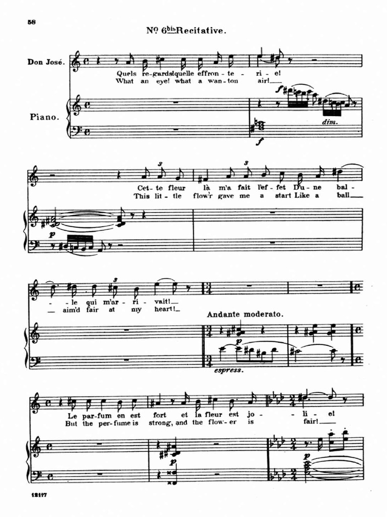 Carmen / Micaela & Don Jose Duet | PDF