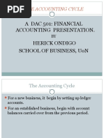 Accounting Cycle Upto Trial Balance