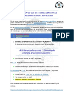 Utilización de Los Sistemas Energeticos en El Entrenamiento Del Futbolista PDF