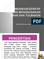 Komunikasi Efektif SBAR dan TULBAKON