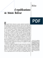 Orígenes Del Republicanismo de Simón Bolívar . Charles Lancha