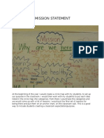 Classroom Mission Statement