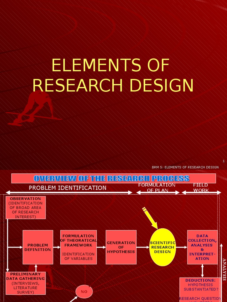 work elements in a research project