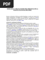 Derechos y Obligaciones Del Personal de La Policía Nacional Del Perú - Copia - Copia