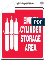Fire Prevention - Empty Cylinder Storage Area