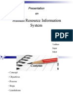 Human Resource Information System: Presentation On