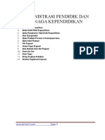 Administrasi Kepegawaian Pendidik Dan Tenaga Kependidikan