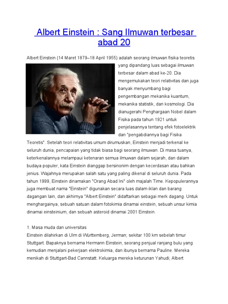 Albert Einstein Pdf