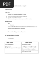 A Detailed Lesson Plan in Computer | Lesson Plan