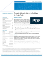Operational Quality Rating Methodology For Hedge Funds