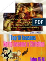 10 Reasons Not Be a Christian