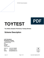 TOYTEST Scheme Proficiency Testing