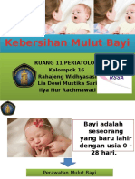 Kebersihan Mulut Bayi Presentasi