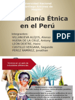 Ciudadanía Étnica en El Perú