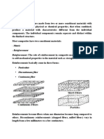 Reinforcement Reinforcement:The Role of Reinforcement in Composite Materials Is Primarily