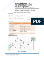 Electronics Laboratory Instruction Manual: Faculty of Engineering