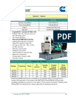 Standard Features: Model GB-C180