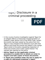 Criminal Procedure Rights for Document Inspection