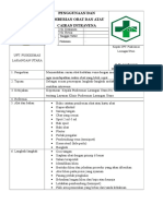 7.6.3.1. SOP Penggunaan Dan Pemberian Obat Danatau Cairan Intravena