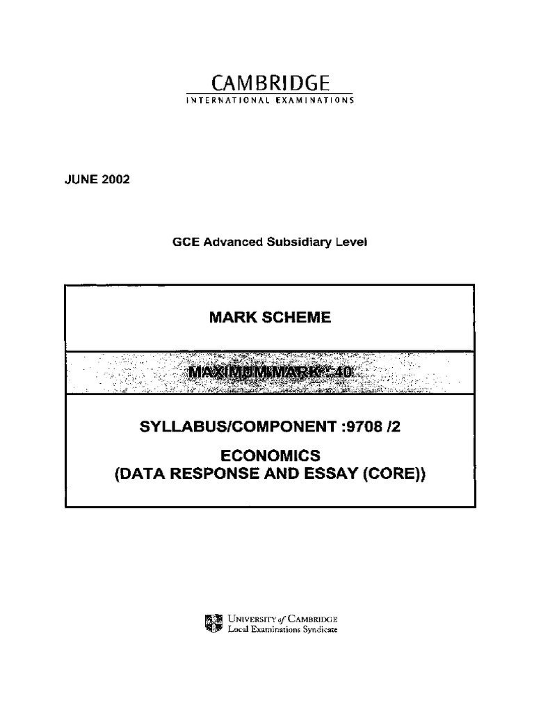 9708 s02 Ms 2 | PDF