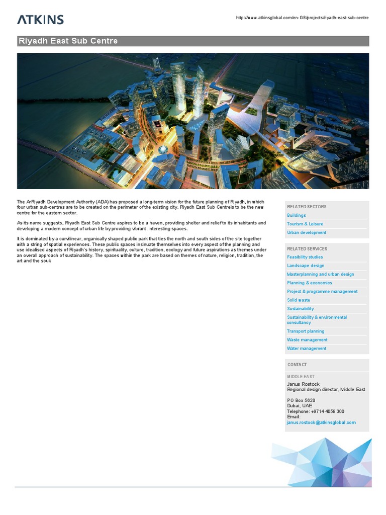 Riyadh East Sub Centre: Related Sectors | PDF