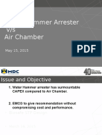 Water Hammer Arrester V/s Air Chamber