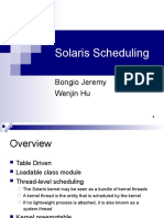 Solaris Scheduling: Bongio Jeremy Wenjin Hu