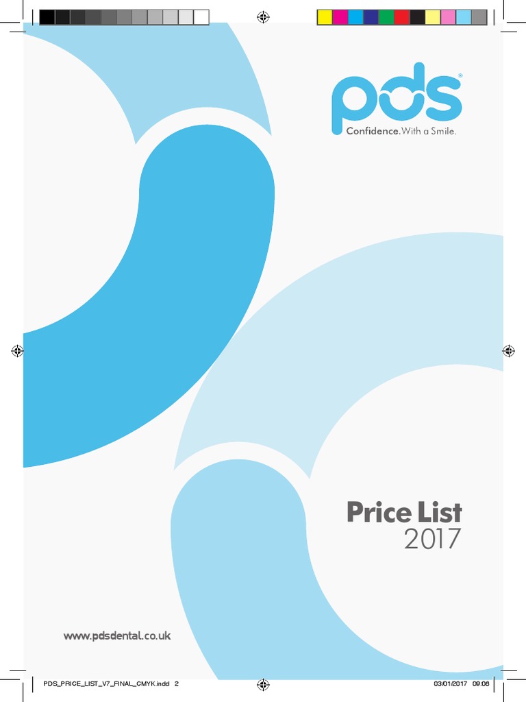 Pds Price List Dentistry Dentistry Branches