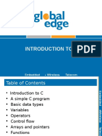 Introduction To C: Embedded Wireless Telecom