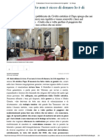 “Il clericalismo_ Se non è ricco di denaro lo è di superbia” - La Stampa