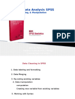 Quntative Data Analysis SPSS: Formating, Handling, & Manipulation