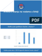 Anketa o stanju na vodama u Srbiji 2-1-2017