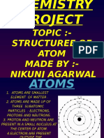 Topic:-Structuree of Atom Made By: - Nikunj Agarwal 1XD