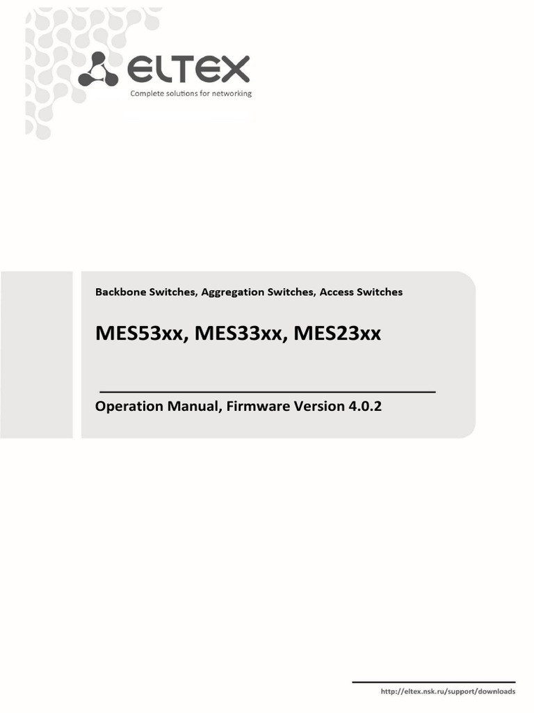 Mes Series User Manual 4 0 2 en | PDF | Network Switch | Computer Network