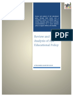 Policy Review - AJK Educational Policies and Plans