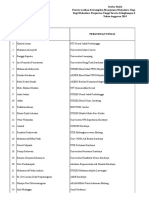 Daftar Hadir Peserta LKMM-TD I 2015