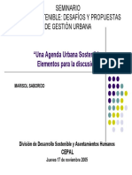 Ciudad Sostenible Desafíos y Proúestas de Gestión Urbana