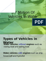 Motion of Water Vehicles