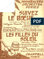 Armand Canfora - Suivez Le Boeuf - 1960 - Calypso Mambo - Band Sheet Music