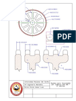 rueda dentada para trnasmisión por cadenas