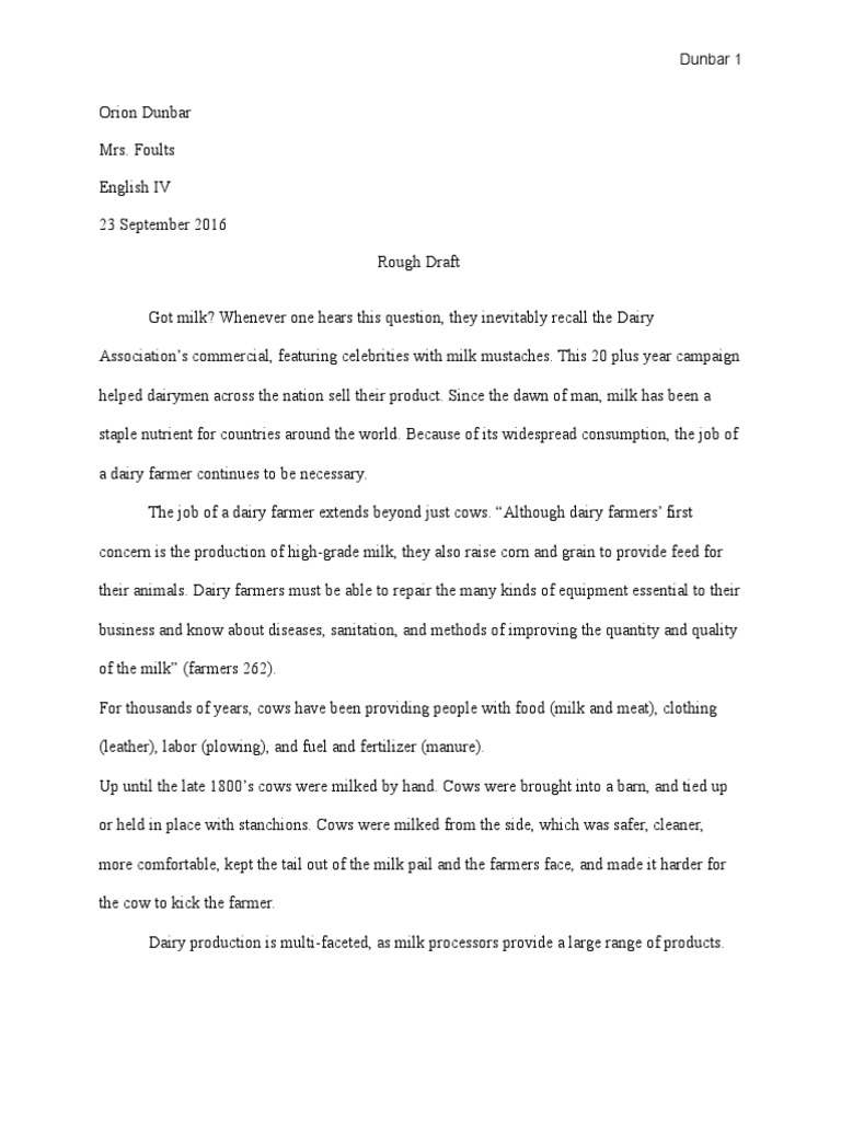 Research paper on milk analysis picture