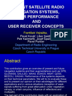 Present Satellite Radio Navigation Systems, Their Performance AND User Receiver Concepts