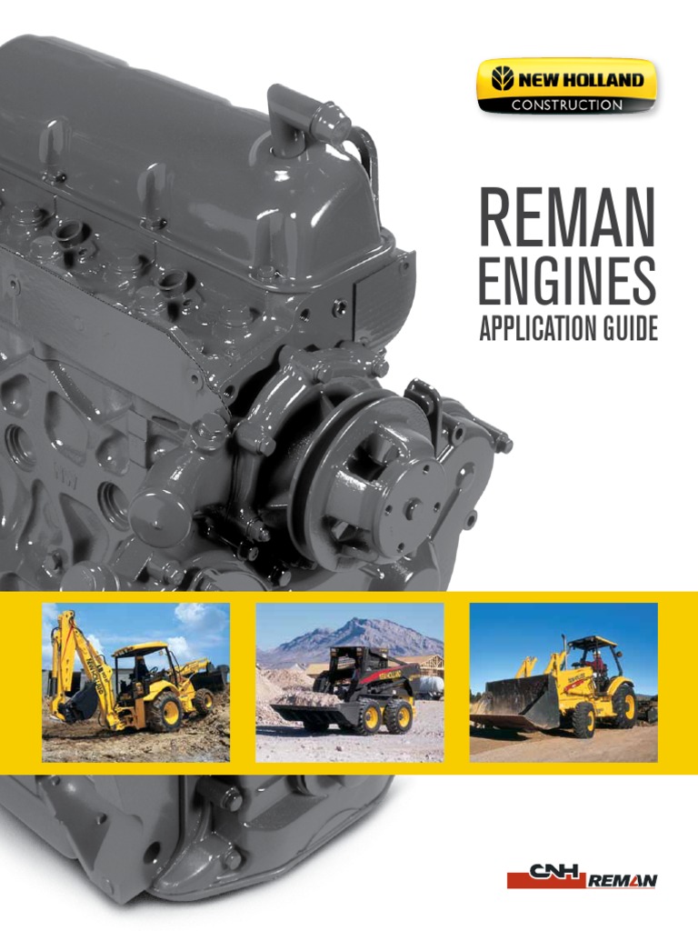 NH CE Reman Engines Application Guide | PDF | Loader (Equipment) | Fuel ...