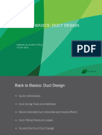 Back to Basics - Duct Design