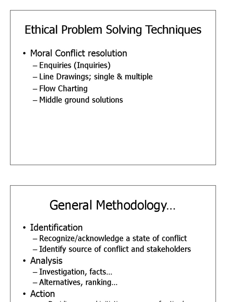 Ethical Problem Solving 12 PDF Business Ethics Norm (Social)