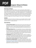 Meeting Minutes Assignment