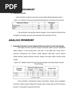 Contoh Analisis Univariat Dan Bivariat Pdf